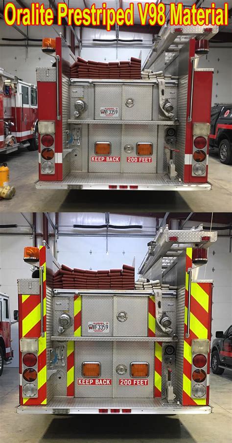 Picture Gallery 2 Reflective Chevron Panels On Fire Trucks And Other