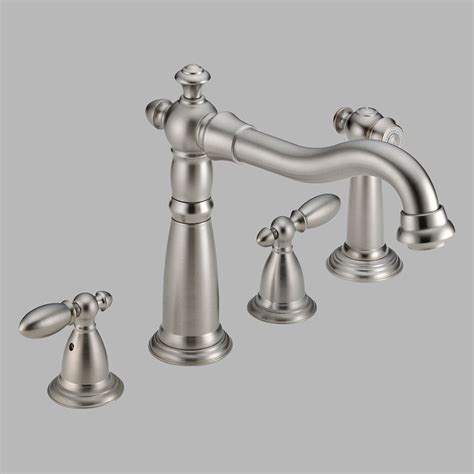 Delta Victorian 2256dst Double Handle Widespread Kitchen Faucet With