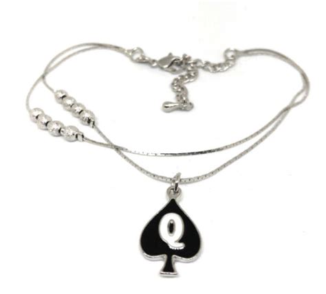 Sexy 2 Row Queen Of Spades Anklet Hotwife Swinger Vixen Cuckold Bbc Jewelry Ebay