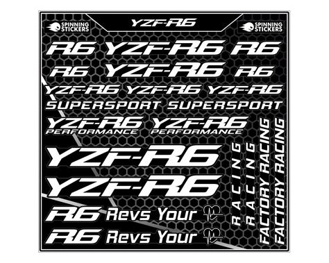 Yamaha Yzf R6 Sticker Kit Spinningstickers 1 Motorcycle