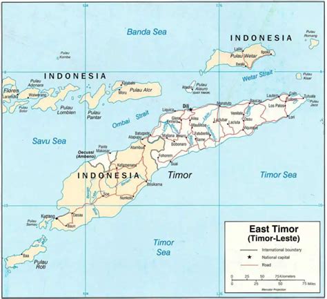 Timor Leste Mapsof Net