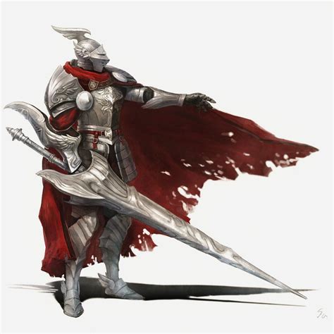Knight Lancer Rpg Character Fantasy Character Design Character