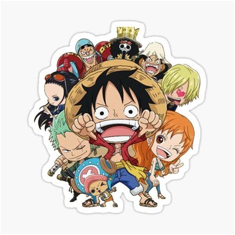 One Piece Crew Sticker By Skowi Redbubble Pegatinas Bonitas
