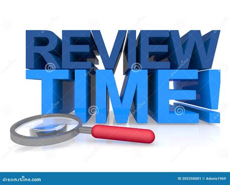 Review Time Clock Reminder Evaluation Assessment Stock Photography