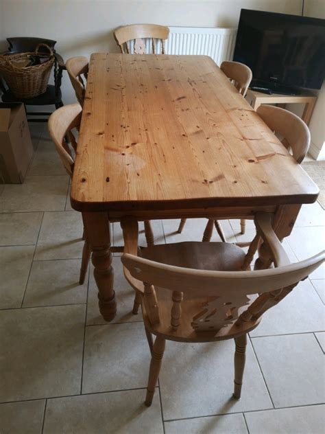 Farmhouse Kitchen Table And 6 Chairs In Porthcawl Bridgend Gumtree