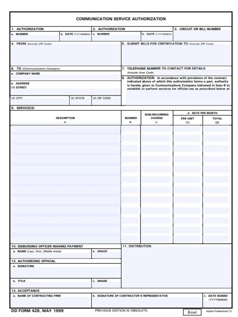 Download Dd 428 Fillable Form