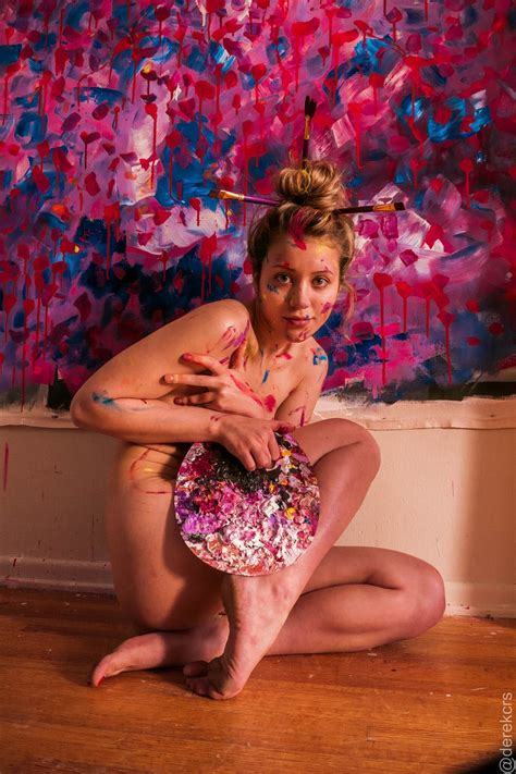 Caylee Cowan Nude In Paint By Derek Schiller Photos The Fappening