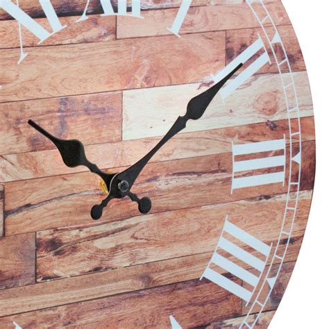 14 Roman Numeral Wooden Mdf Wall Clock Stonebriar Collection