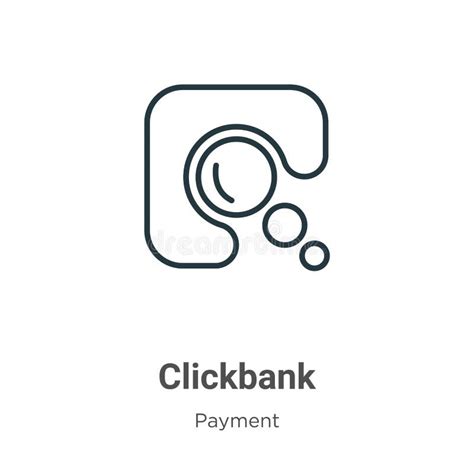 Clickbank Outline Vector Icon Thin Line Black Clickbank Icon Flat