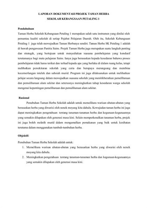 PDF Dokumentasi Taman Herba Panitia Sains DOKUMEN TIPS