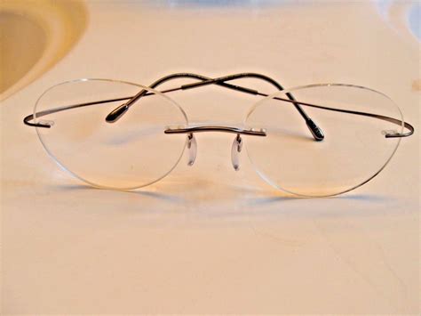 silhouette 7799 40 6073 rimless titanium eyeglasses frames 17 140 used