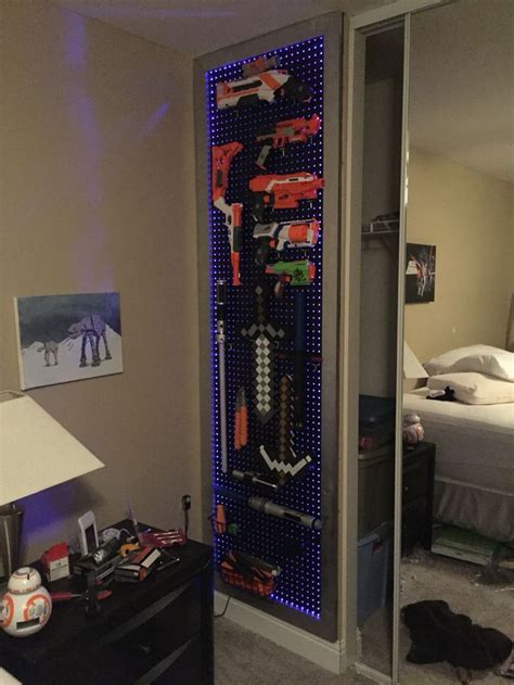 Here's how to make your own easy diy nerf gun wall and it's cheap too! Pin on Nerf Gun Rack