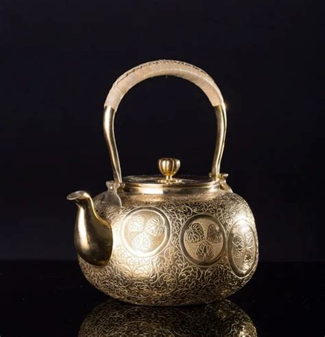 Japanese Gilt Silver Teapot Silver Teapot Tea Pots Antique Teapot