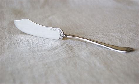 Antique Silver Plate Twisted Butter Knife By Wm Rogers And Sons Etsy