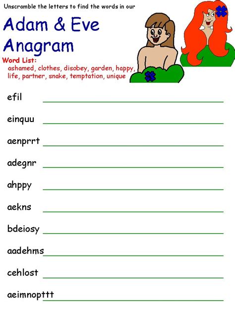 Template Teacher Guides Education Lesson Plans Anagram Words