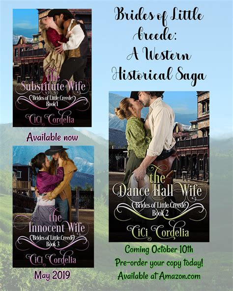 One Month To Go Gearing Up For Book Two Of Brides Of Little Creede Cici Cordelia