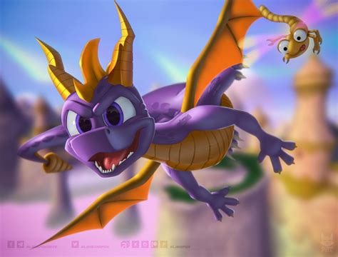 Spyro The Dragon 20th Anniversary By Blakefox On Deviantart