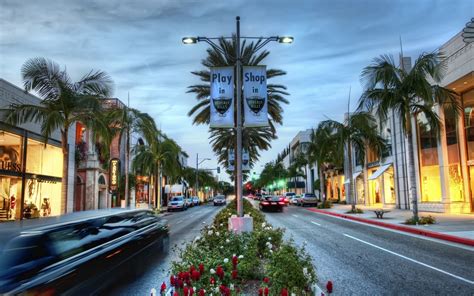 桌布 洛杉磯好萊塢商店棕櫚樹HDR風格美國 x HD 高清桌布 圖片 照片