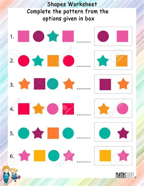 Pattern Worksheet For Grade 3
