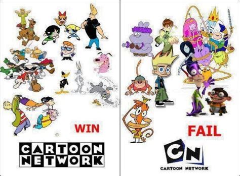 Cartoon Network Win And Fail Old Cartoon Network Cartoon Network