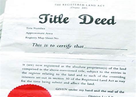 City Clarifies Advert On The Lifting Of Title Deeds