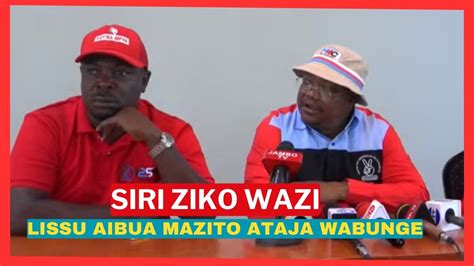 TUNDU LISSU AFICHUA MAZITO AWATAJA WABUNGE YouTube