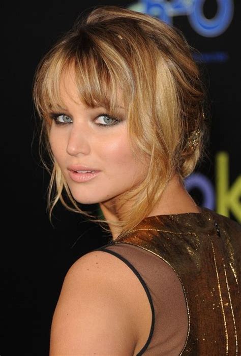 Trendy short hairstyle with a deep sweeping fringe and. 51 Easy Updos For Short Hair to Do Yourself