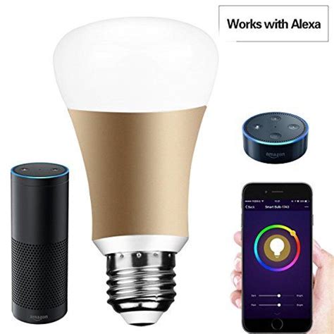 Wifi Smart Led Light Bulb Works With Alexa No Required Adapter Rgb