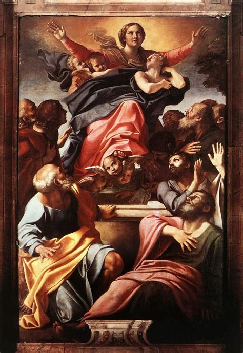 The Assumption Of The Virgin Mary Vintage Artwork By Annibale Carracci