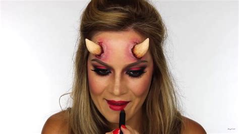 How To Do Sexy Devil Makeup For Halloween Complete With Horns Upstyle