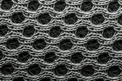 Textured Background Of Seamless Knitted Fabric With Holes · Free Stock