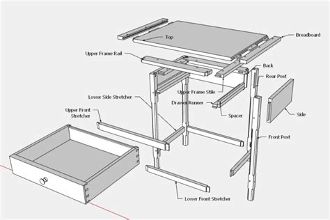 How To Develop A Piece Of Furniture In Sketchup Finewoodworking