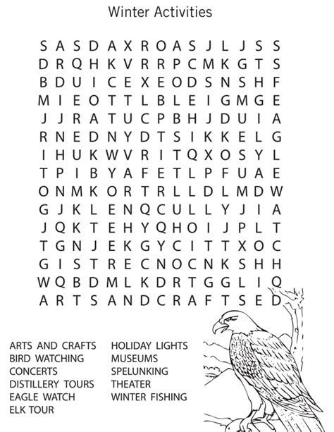 Winter Word Searches For Kidskitty Baby Love