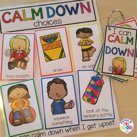 Make A Calm Down Choice Poster Or Ring So Students Can Pick How They
