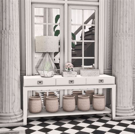 Marble Hallway Sims 4 House Design Sims 4 Cc Furniture Sims House