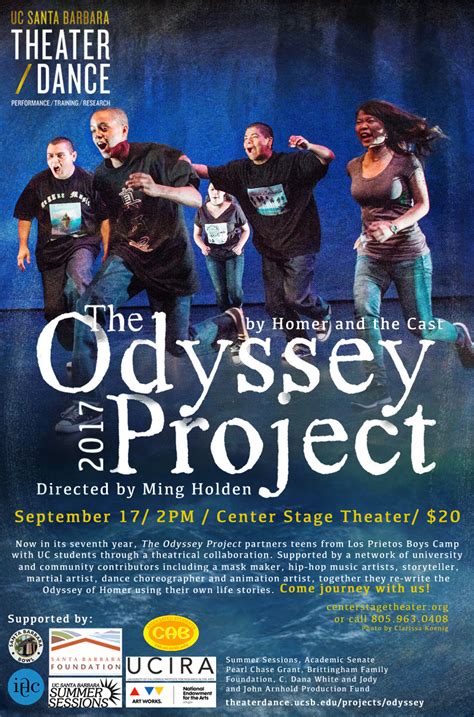 The Odyssey Project 2017 Department Of Theater And Dance Uc Santa