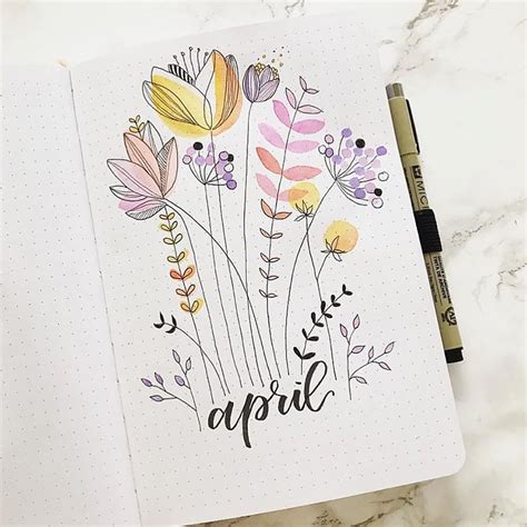 48 Monthly Bullet Journal Cover Page Ideas Beautiful Dawn Designs