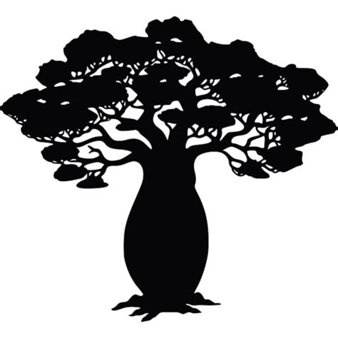 African Trees Silhouette Africa Png Download 500500 Free