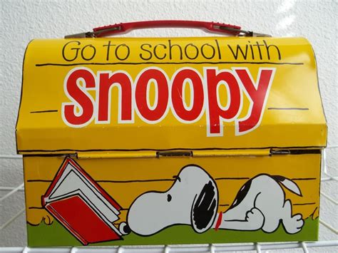 1968 Snoopy Peanuts Lunch Box With Bottle Collectors Weekly