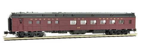 146 00 180 Heavyweight Diner Car Norfolk And Western 1018 N Scale