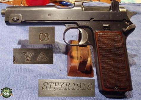 Sold 1912 Steyr Hahn 9mm Luger Nazi Police Eagle L Pre98 Antiques