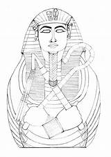 Tutankhamun Drawing Getdrawings sketch template
