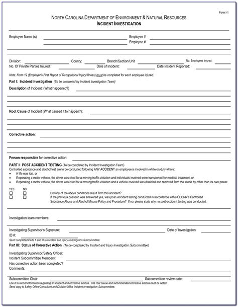 Accident Investigation Form Fill Out And Sign Printable Pdf Template