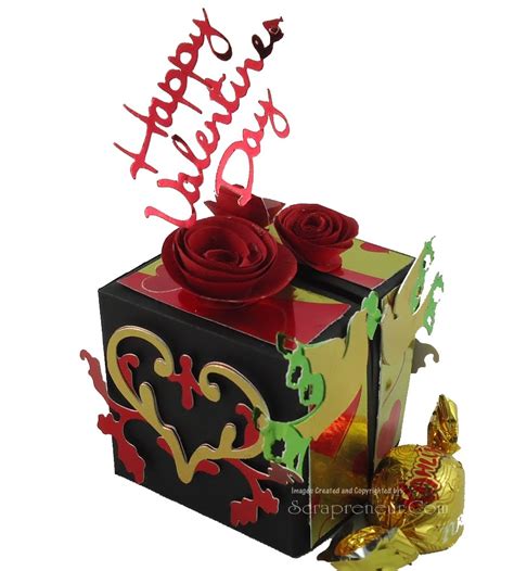These gift baskets from lindt make the perfect valentine's treat. Jinky's Crafts & Designs: Valentine Cube Gift Box