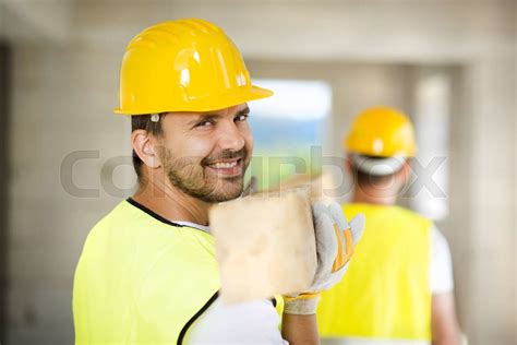 Construction Workers Stock Image Colourbox