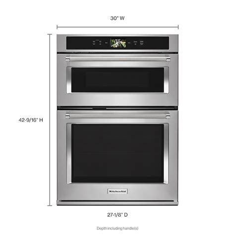 Kitchenaid 30 In Self Cleaning Convection Smart Microwave Wall Oven