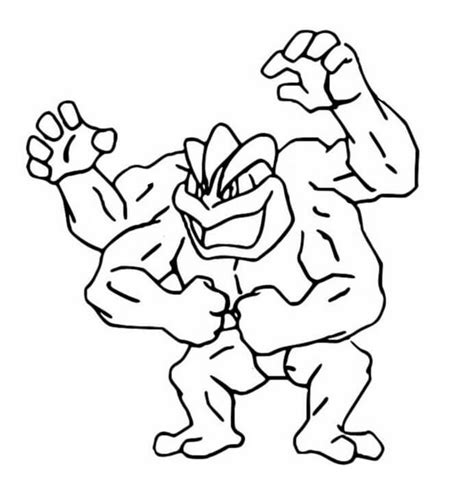 Gigantamax Machamp Coloring Page Coloring Pages