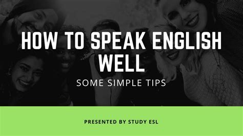 Ppt How To Speak English Well Some Simple Tips Powerpoint