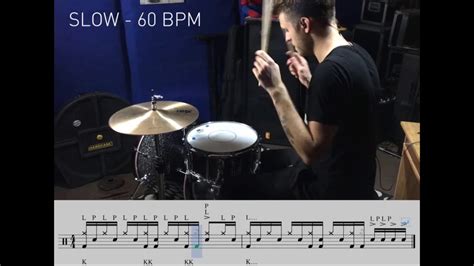 Drum Lesson Sixteenth Note Groove With Tasty Ghosts By Oskar Podolski