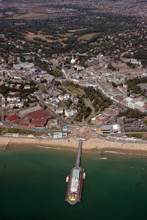 Bournemouth From The Air See Bournemouth Bournemouth Map